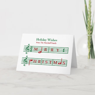 Musical jul Helgdag Card Helgkort