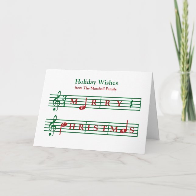 Musical jul Helgdag Card Helgkort (Framsida)