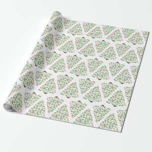 Musical Julgran Wrapping Papper Presentpapper