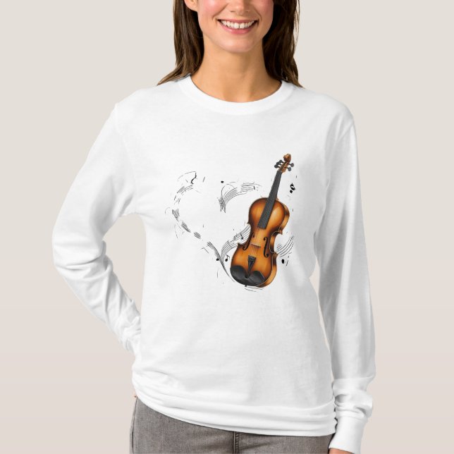 Musical Kärlek; 🎶 Symphony of Kärlek ❤️ T Shirt (Framsida)