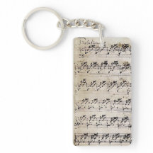 Musical keychain - Bachs autograph