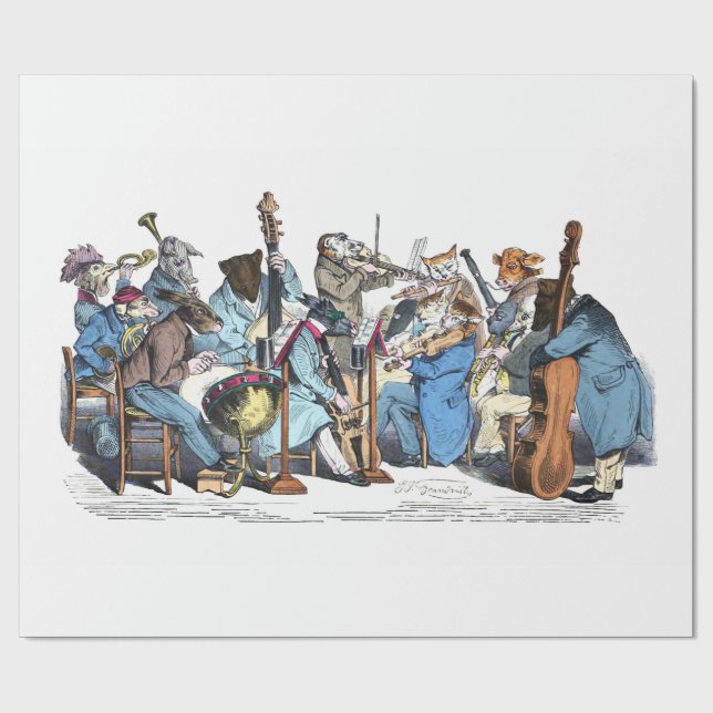 MUSICAL LANGUAGE ANIMAL FARM ORCHESTRA Birthday Ti Presentpapper (Platt)
