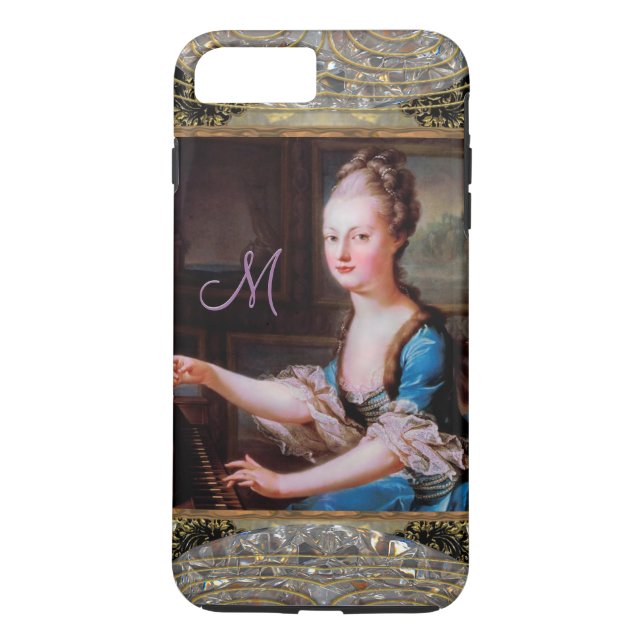 Musical Marie Monogram Plus Case-Mate iPhone Skal (Baksida)
