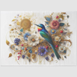 Musical Medley Sång Bird Decoupage