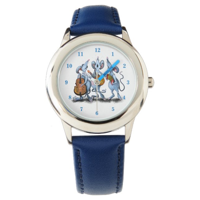 Musical Mouse Band Funny Watch Armbandsur (Framsida)