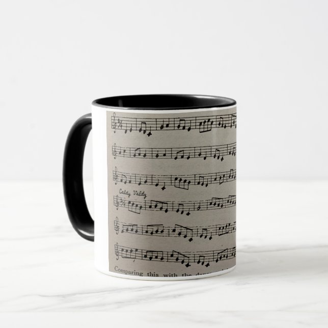 Musical notation Classisymhony musik noter Mugg (Framsida vänster)