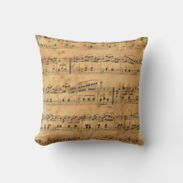 Musical Note Lakan Music Black Tan Kudde