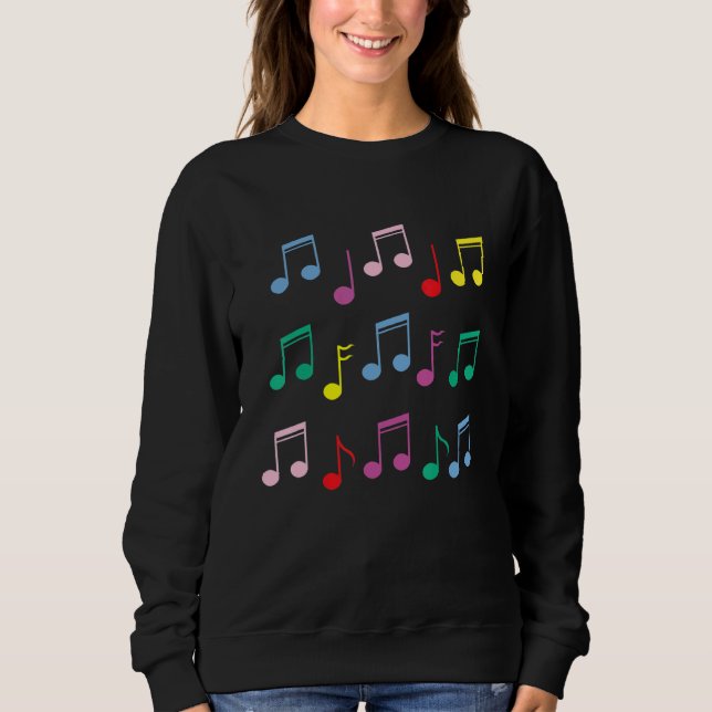 Musical Note Melody Tone Composer Musician Music T Shirt (Framsida)