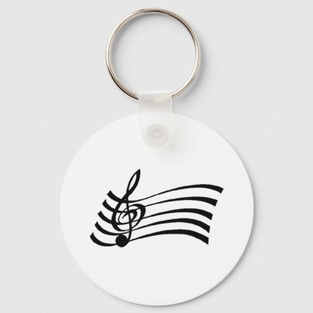 Musical Note Nyckelring (Framsida)