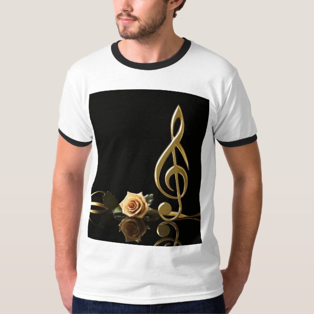 Musical Note Ro T Shirt (Framsida)