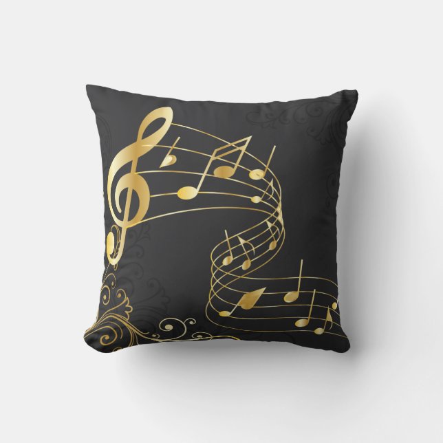 Musical Note Royal Design Kudde (Framsida)