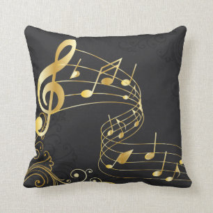 Musical Note Royal Design Kudde