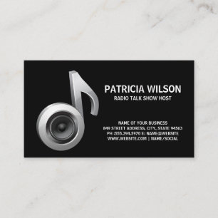 Musical Note Subwoofer Visitkort
