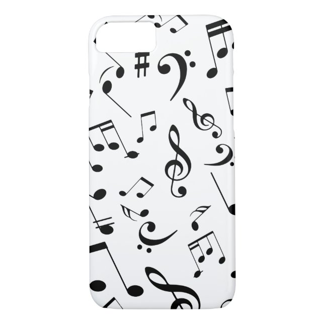 Musical Notes 3 Case-Mate iPhone Skal (Baksida)
