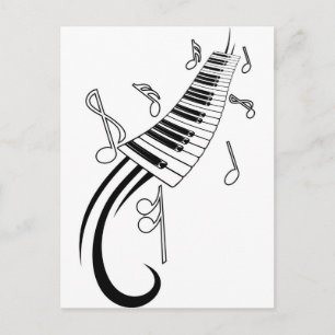 Musical Nycklar Vykort