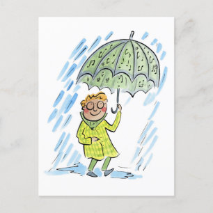 Musical Parbrella Vykort