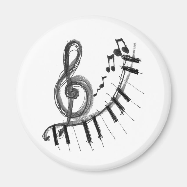 Musical Piano Magnet (Framsidan)