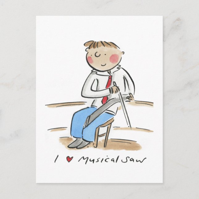 Musical Saw Vykort (Framsida)