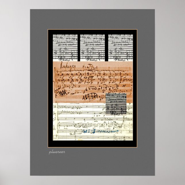 Musical Score Collage Poster (Framsidan)