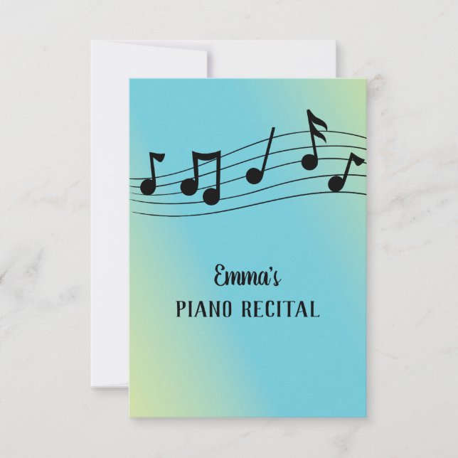 Musical Skäl Clefs and Personal Inbjudningar (Framsida)
