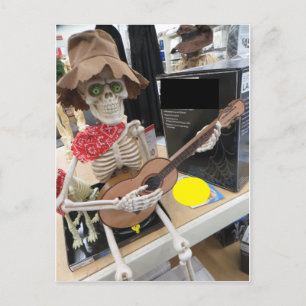 Musical Skeleton Vykort