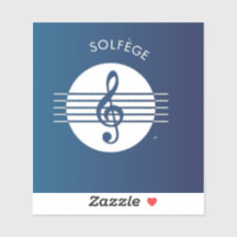 Musical Solfege Symbol-klistermärken
