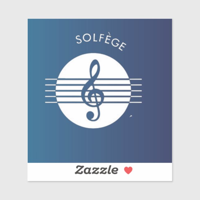Musical Solfege Symbol-klistermärken Klistermärken (Ark)