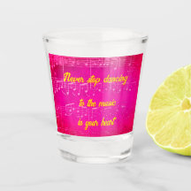 Musical Steps- Cha-Cha-Charming Shot glass