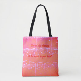 Musical Steps- Mango Tango Tote Tygkasse