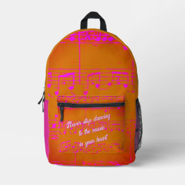 Musical Steps- Sunset Samba_rosa Backpack