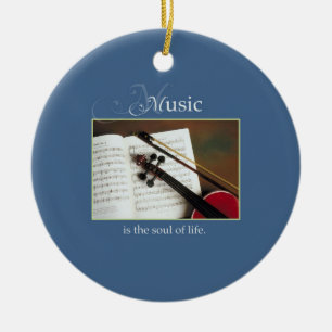 Musical Strings, The Soul of Life, Traditional Julgransprydnad Keramik