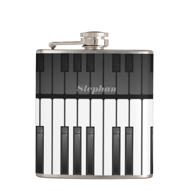 Musical Tangentbord Design Flask Fickplunta (Framsidan)