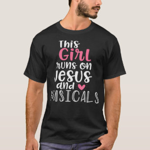 Musical Theater Gifts Tonåring Girl springa på Jes T Shirt
