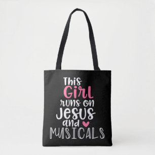 Musical Theater Gifts Tonåring Girl springa på Jes Tygkasse
