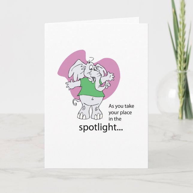 Musical Theater, Seussical, Elephant Lycka till Kort (Framsida)