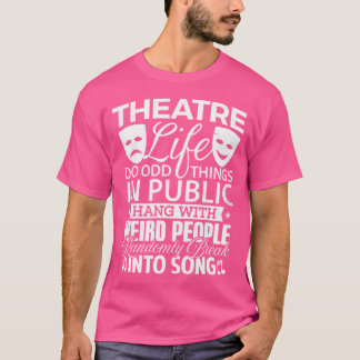 Musical Theater Shirt Theater Älskare Drama Klubb T