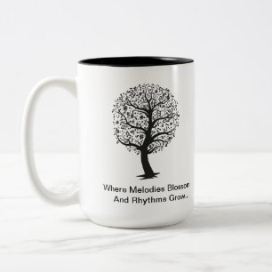 Musical Träd Two-Tone Coffee Mugg