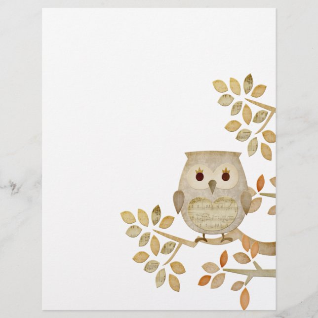 Musical Träd Uggla Flyer (Framsidan)