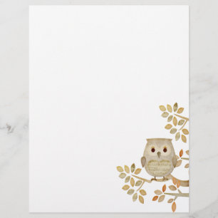 Musical Träd Uggla Letterhead