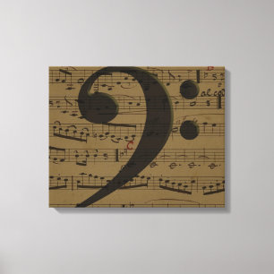 Musical Treble Clef Lakan Music Classic Canvastryck