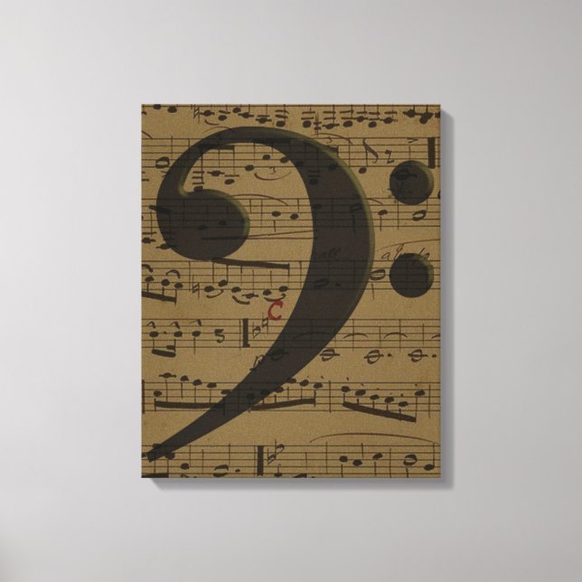 Musical Treble Clef Lakan Music Classic Canvastryck (Framsida)