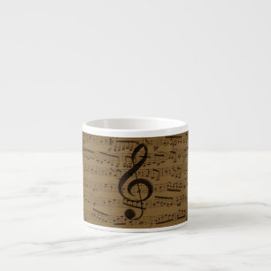Musical Treble Clef Lakan Music Classic Espressomugg