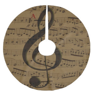 Musical Treble Clef Lakan Music Classic Julgransmatta Borstad Polyester