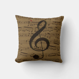 Musical Treble Clef Lakan Music Classic Kudde