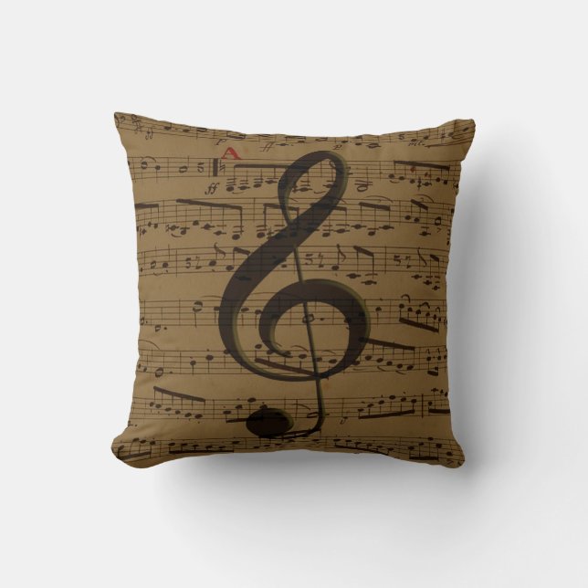 Musical Treble Clef Lakan Music Classic Kudde (Framsida)