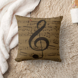 Musical Treble Clef Lakan Music Classic Kudde