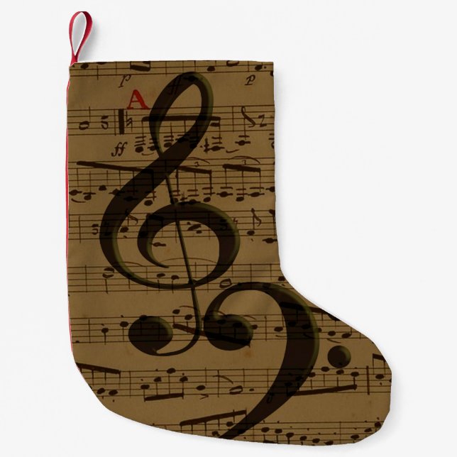 Musical Treble Clef Lakan Music Classic Liten Julstrumpa (Framsidan)