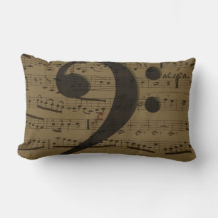 Musical Treble Clef Lakan Music Classic Lumbarkudde