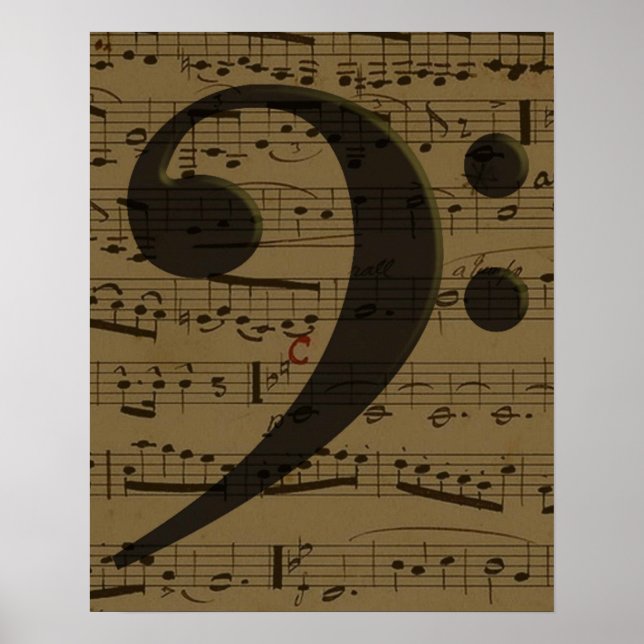 Musical Treble Clef Lakan Music Classic Poster (Framsidan)