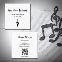 Musical Treble Clef QR Code Music Lessons